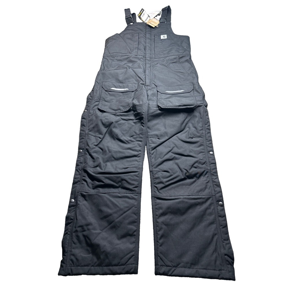 Carhartt Yukon Bib Overalls Mens M Tall Insulated Black 10129 10130 10131